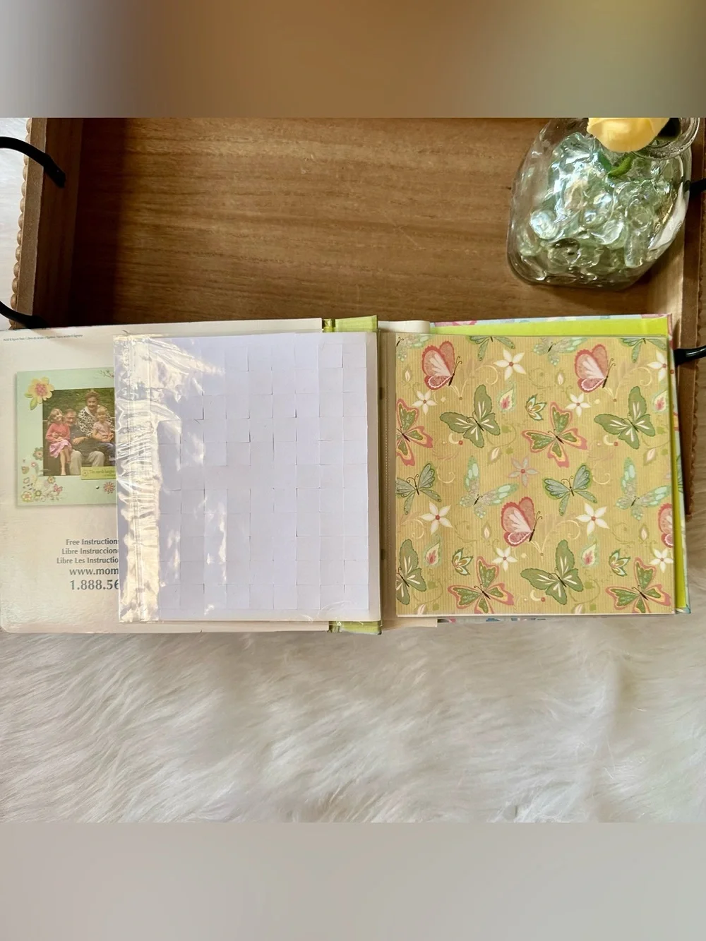 Momenta ATD 6x6 Scrapbook Album Kit Bundle Floral Butterfly Paper Craft Set